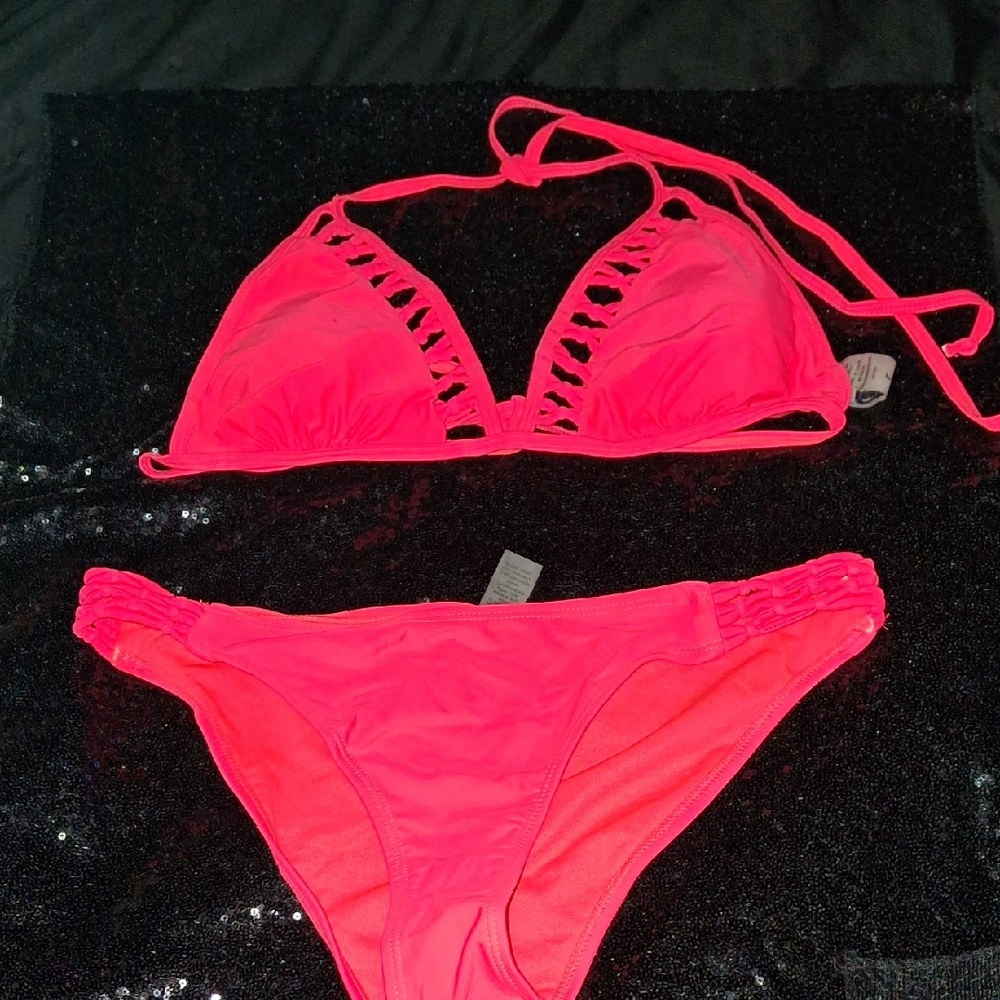 Angel Vibrant Pink Bikini Set